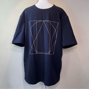 H&M Graphic Boxy Top Navy S